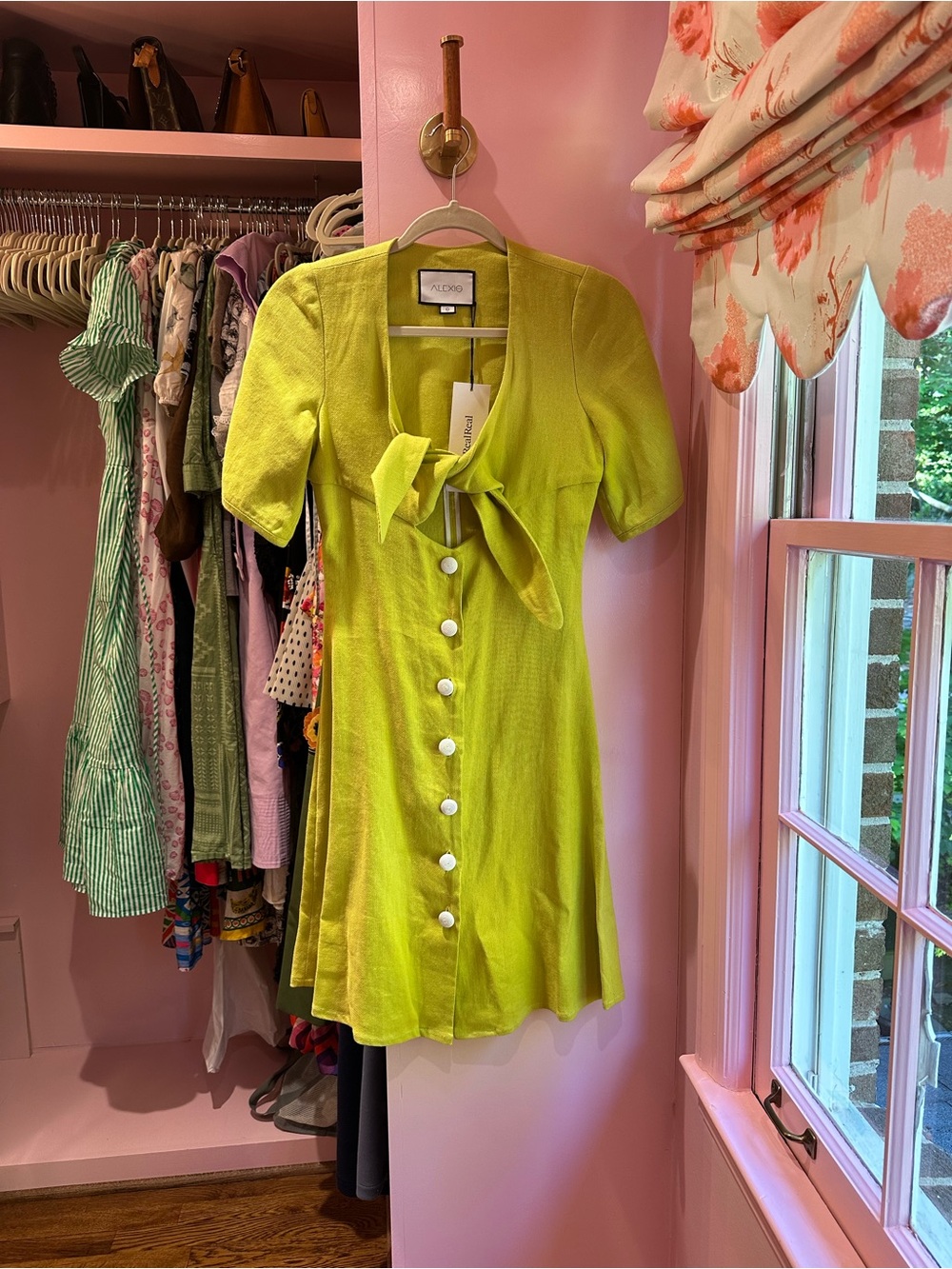 Alexis Lime Green Open-Front Jacket